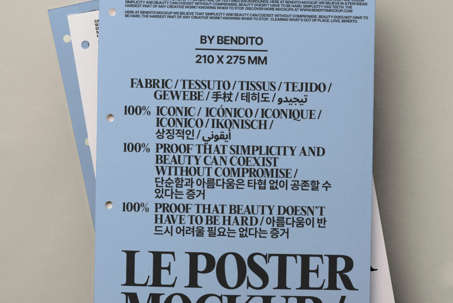 Le Poster LB25W1802 Mockup preview 2