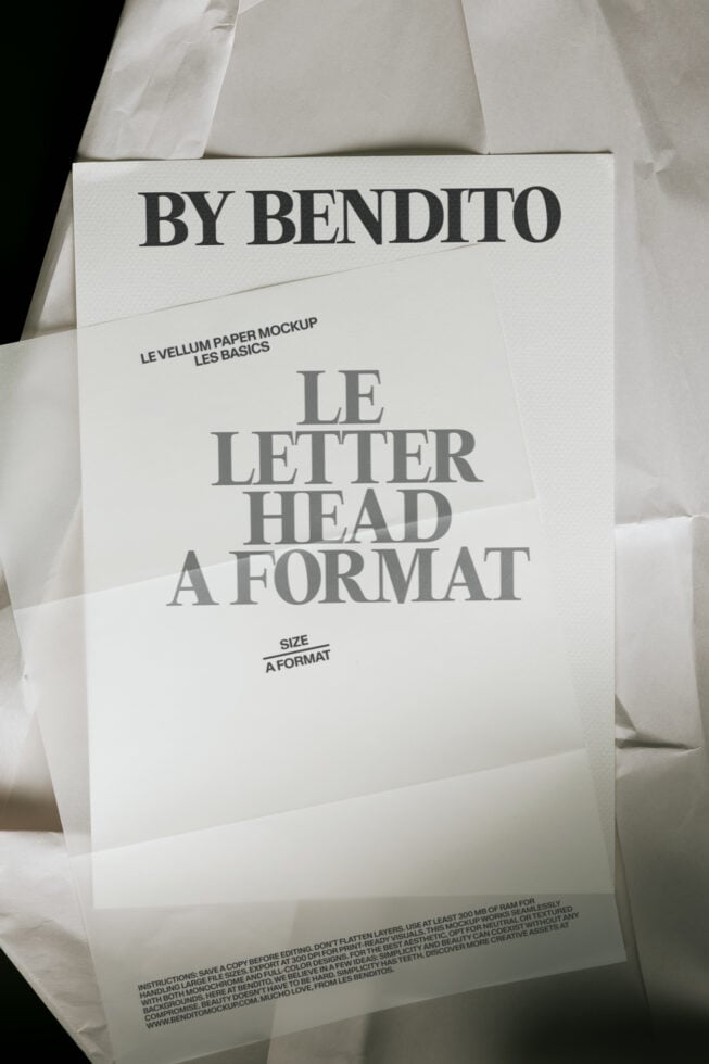 Le Letterhead LB26W26 Mockup