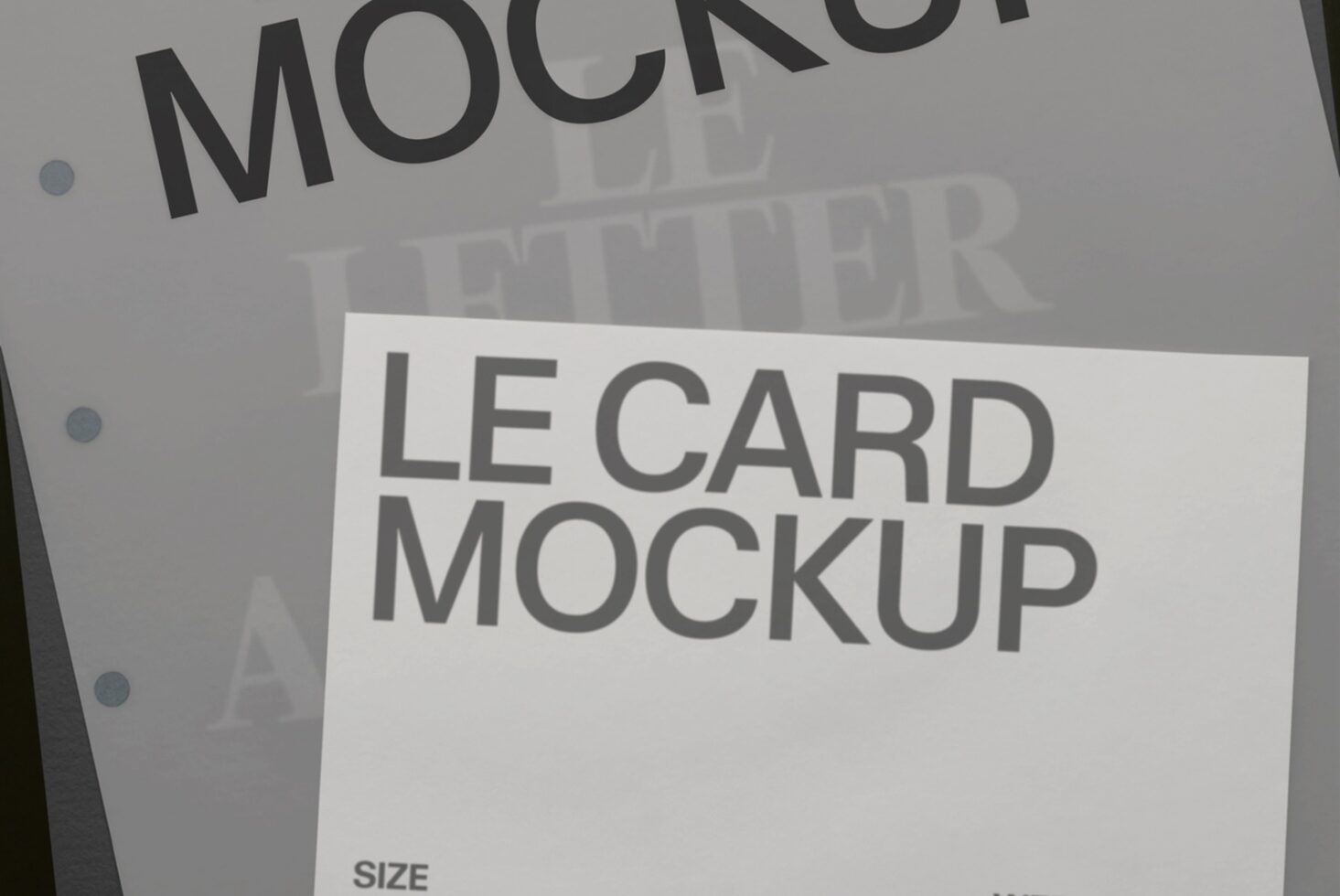 Le Stationery LB26W34 Mockup preview 2