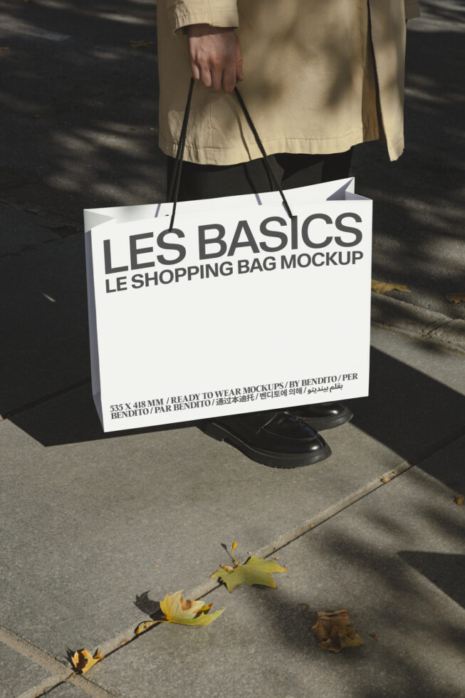 Le Shopping Bag LB26W09 Mockup
