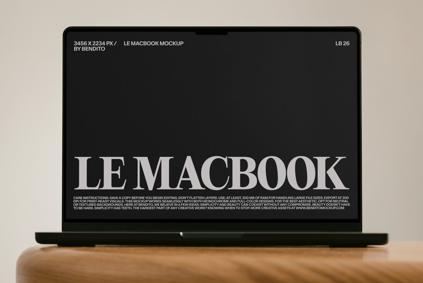 Le MacBook LB26W29 Mockup preview 2