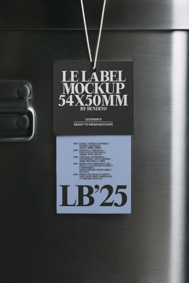 Le Label LB25W37 Mockup preview 4