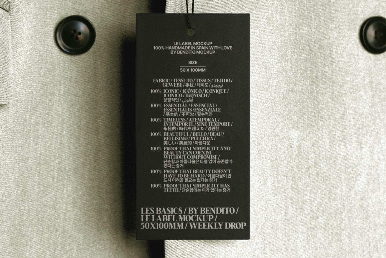 Le Label LB25W22 Mockup preview 2