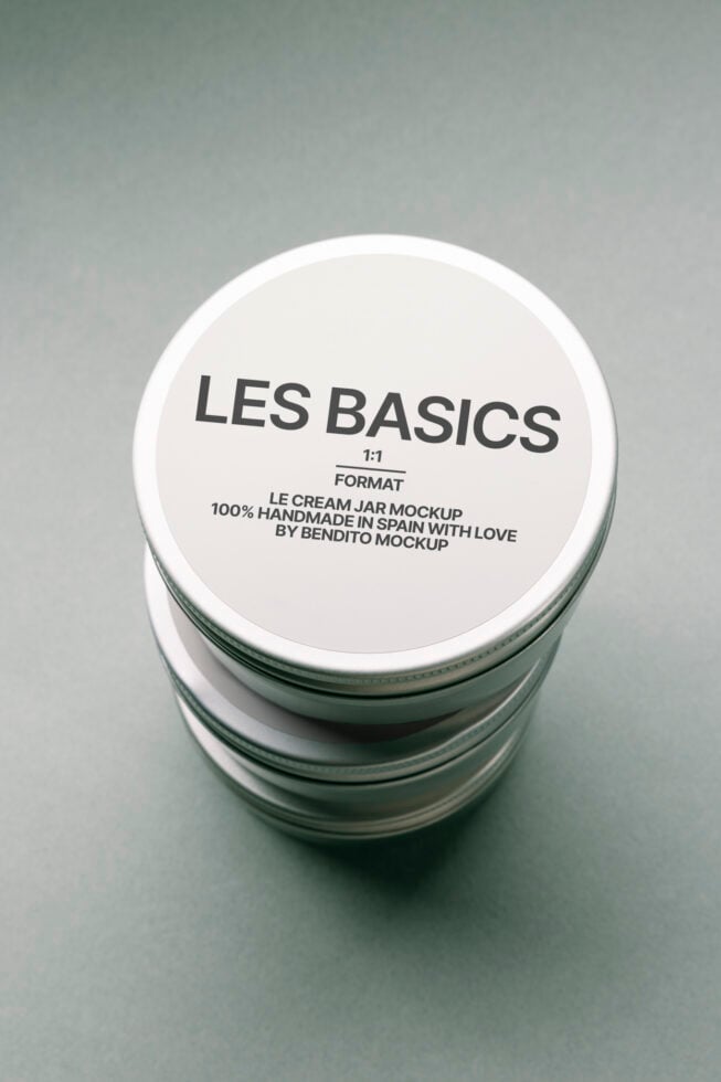 Le Cream Jar LB25W35 Mockup