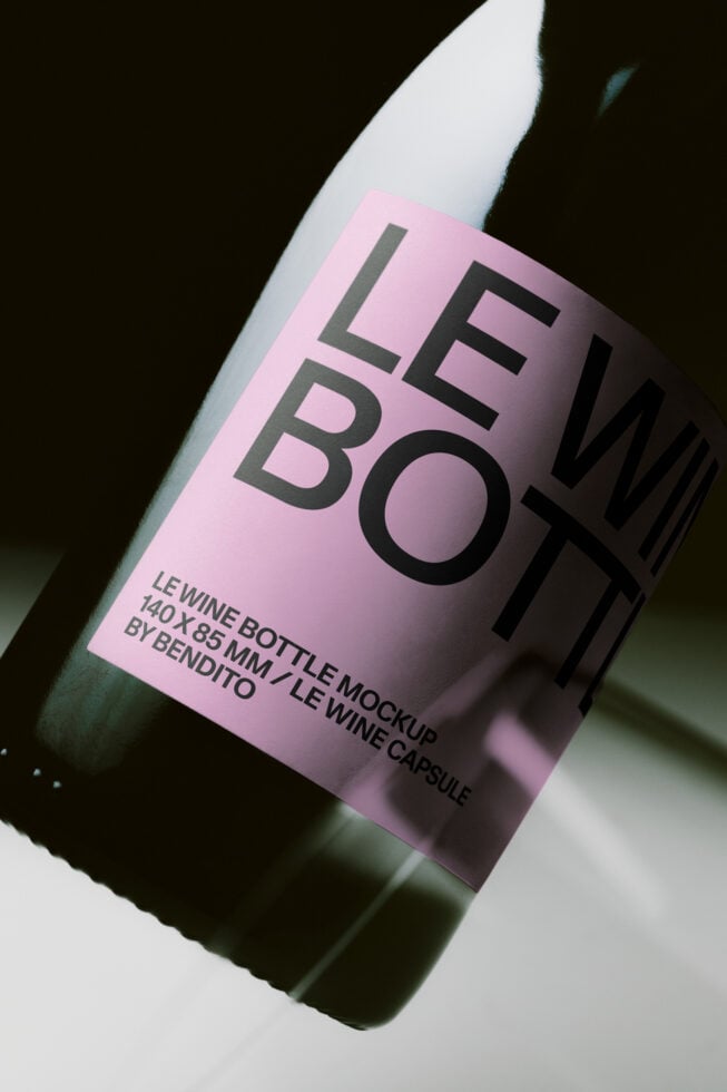 Le Wine Bottle LB26W2109 Mockup preview 4