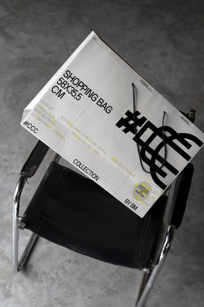 Shopping Bag #CCC Mockup