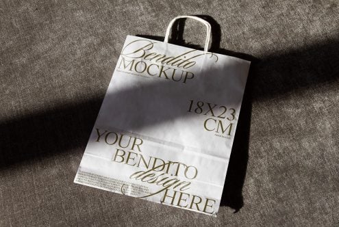 Small Paper Bag D 01 Mockup