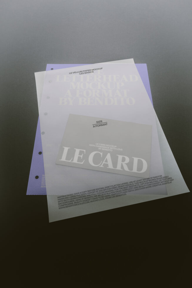 Le Stationery LB26W3501 Mockup preview 4