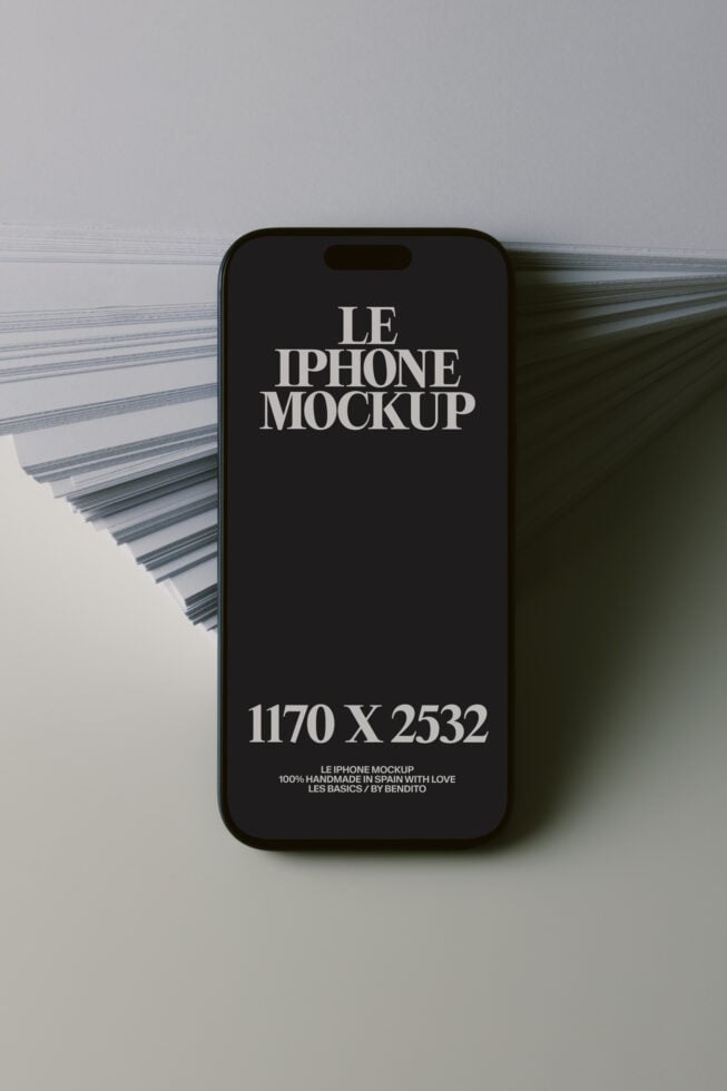 Le iPhone LB26W27 Mockup preview 4