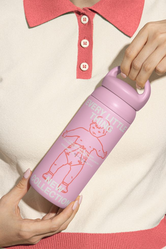 Aluminium Bottle ELT03 Mockup preview 4