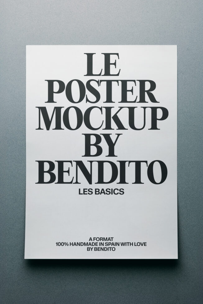 Le Poster LB26W10 Mockup