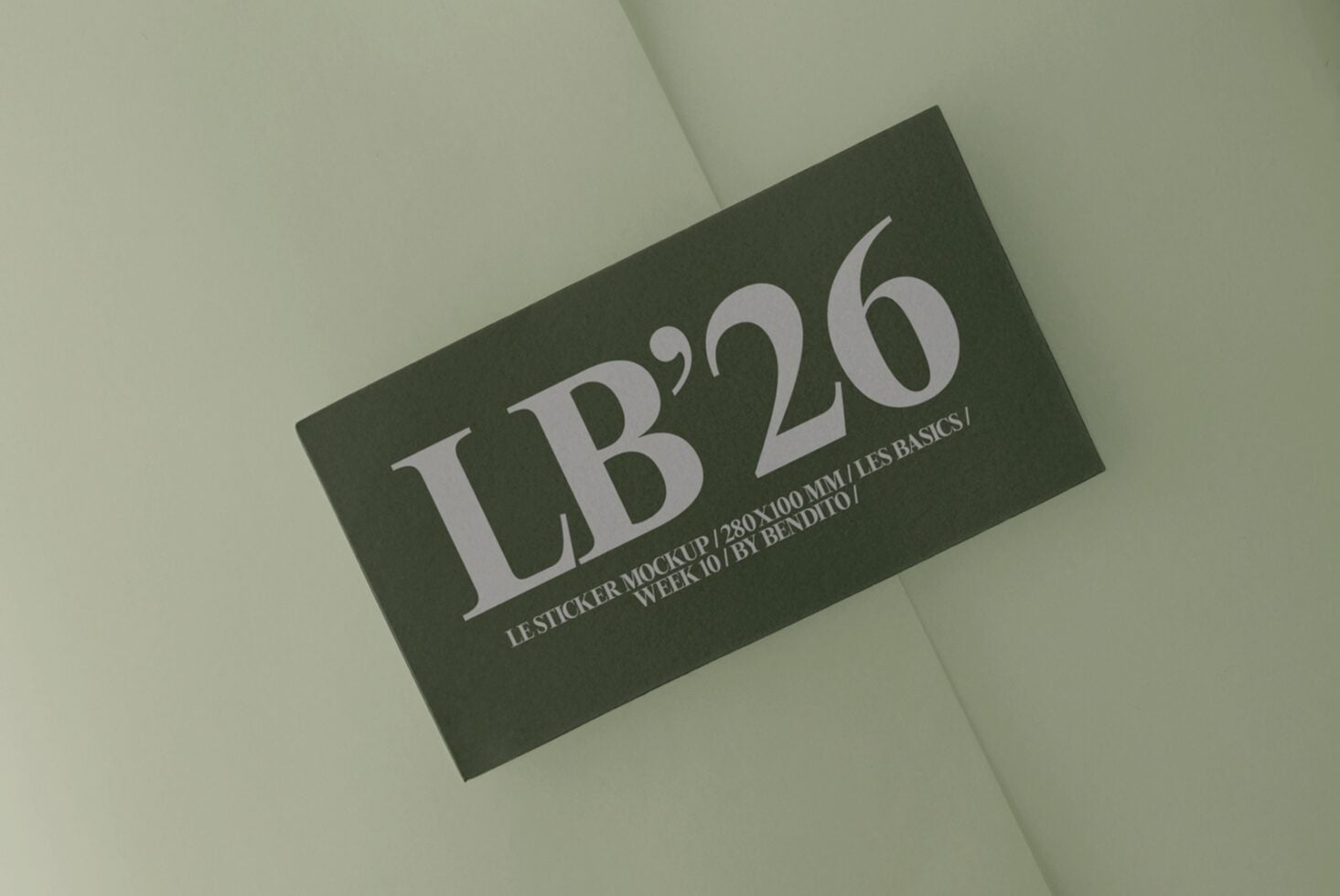 Le Sticker LB26W36 Mockup preview 2