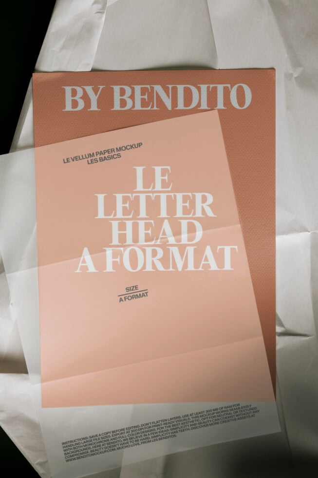 Le Letterhead LB26W26 Mockup preview 4