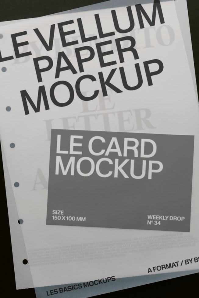Le Stationery LB26W34 Mockup