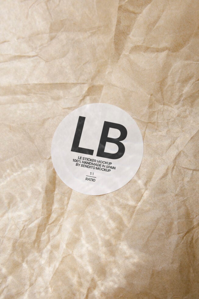 Le Sticker LB25W38 Mockup