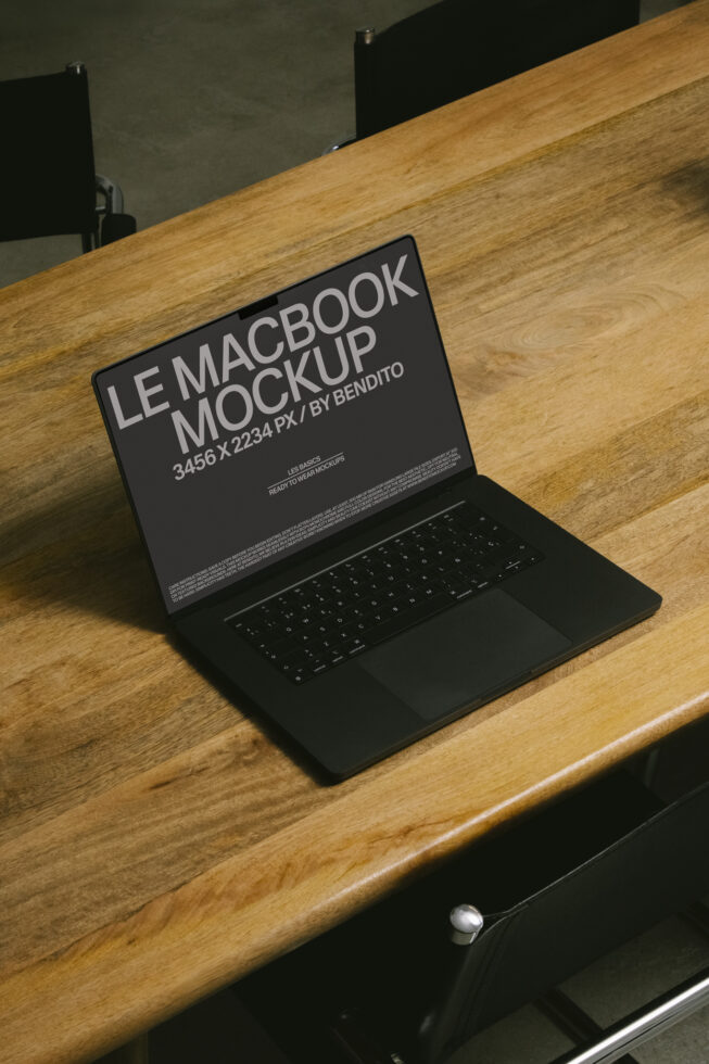 Le MacBook LB26W0302 Mockup preview 4
