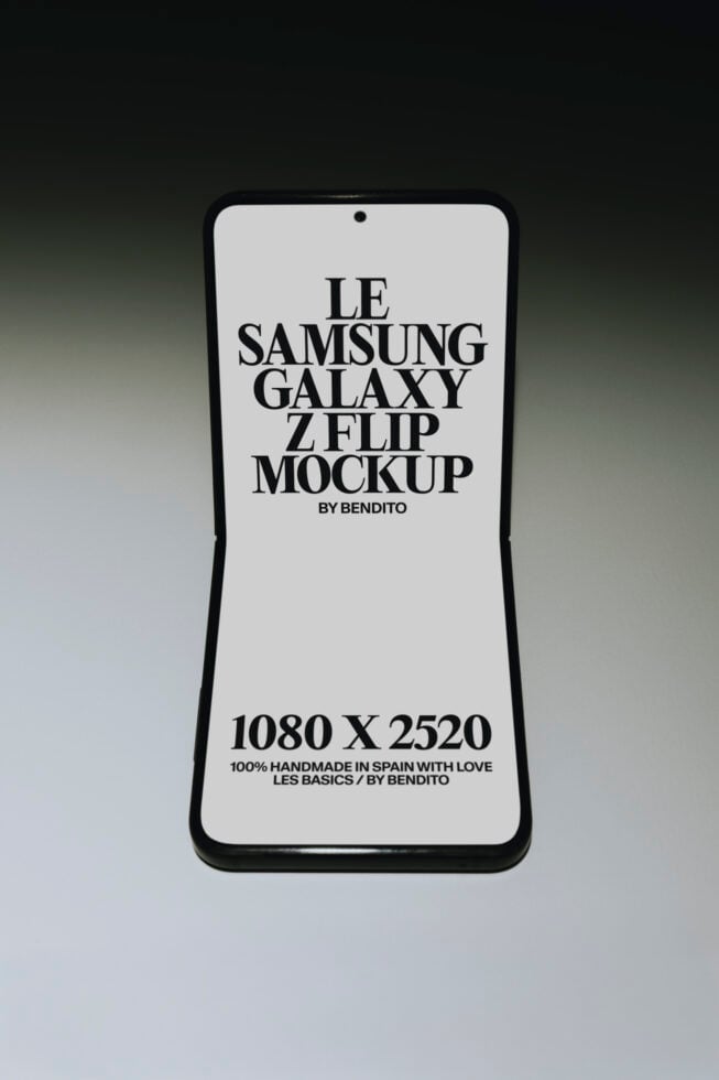 Le Samsung Galaxy Z Flip 7 LB26W40 Mockup preview 4