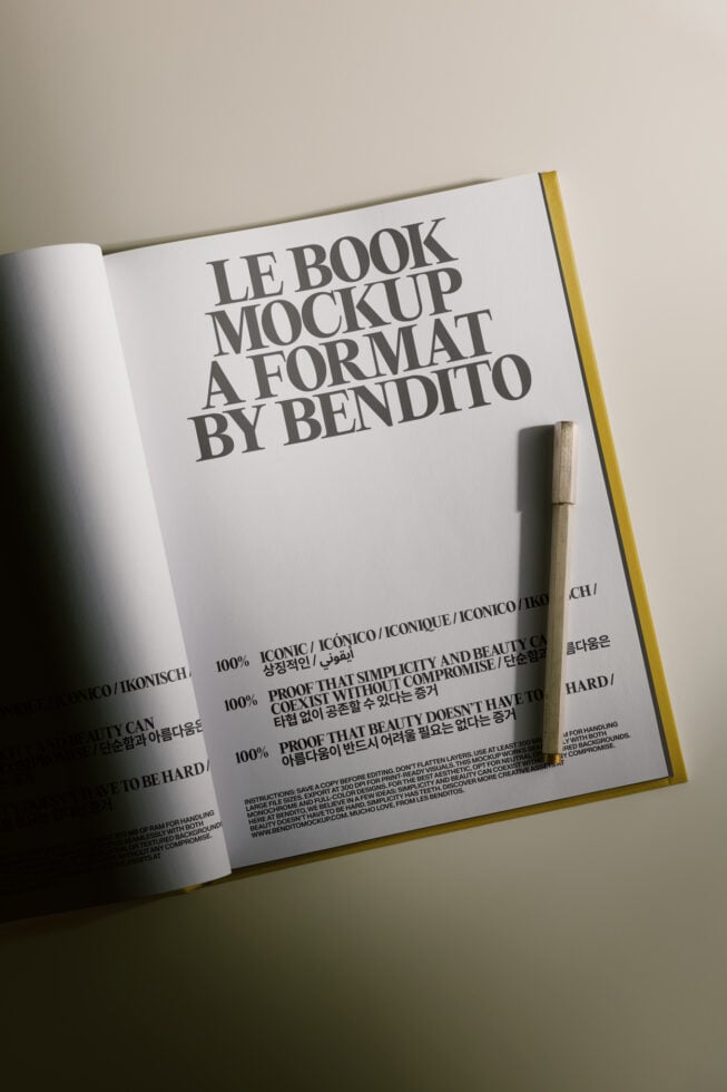 Le Book LB26W27 Mockup preview 4