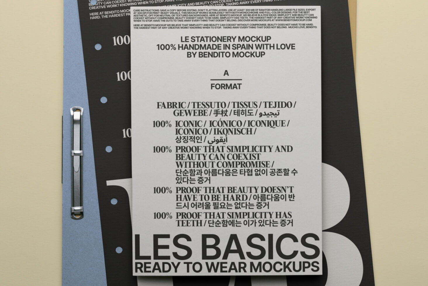 Le Stationery LB25W3702 Mockup preview 2