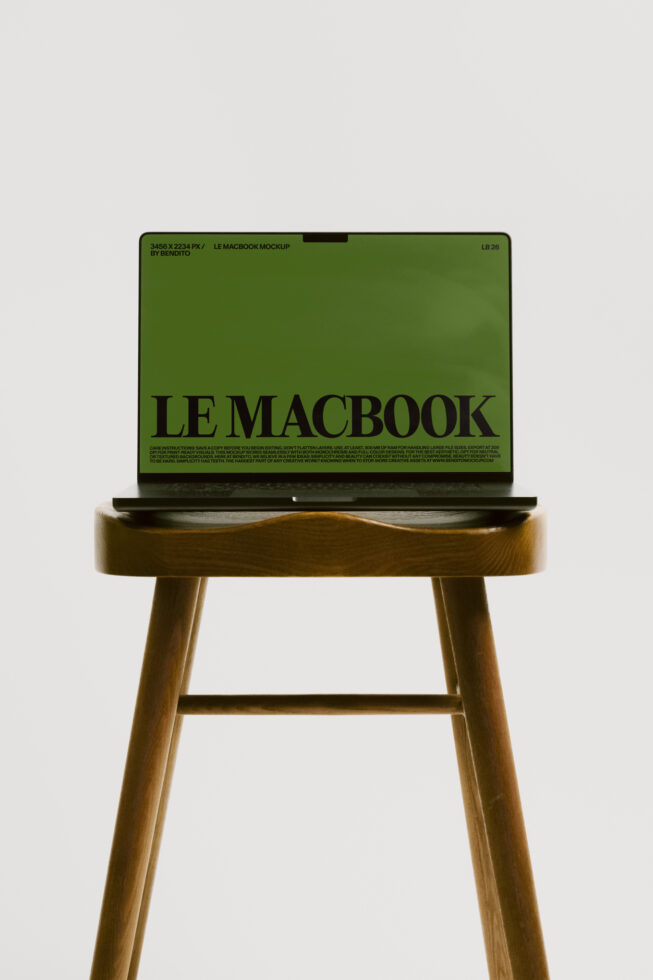 Le MacBook LB26W0402 Mockup preview 4