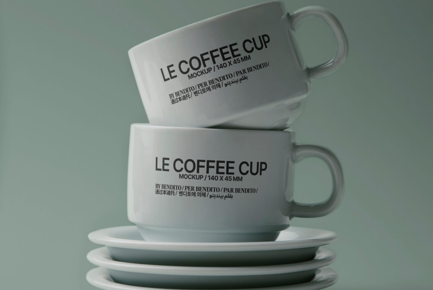 Le Coffee Cup LB25W32 Mockup preview 2