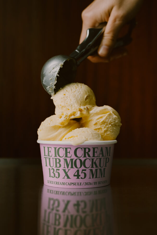 Le Ice Cream Tub LB26W2404 Mockup preview 4