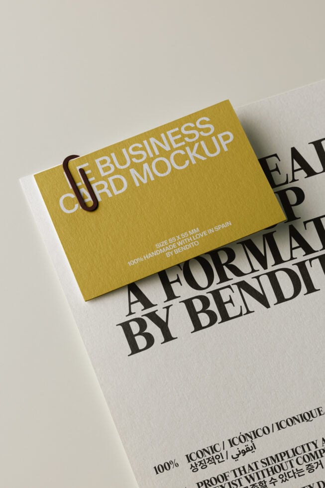 Le Business Card LB26W27 Mockup preview 4