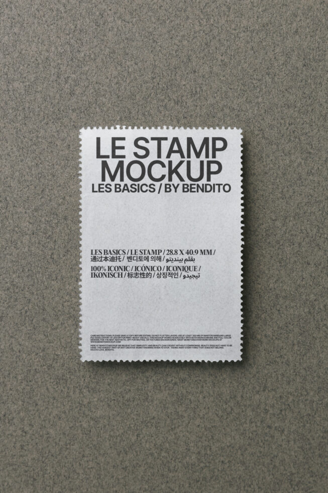 Le Stamp LB25W36 Mockup