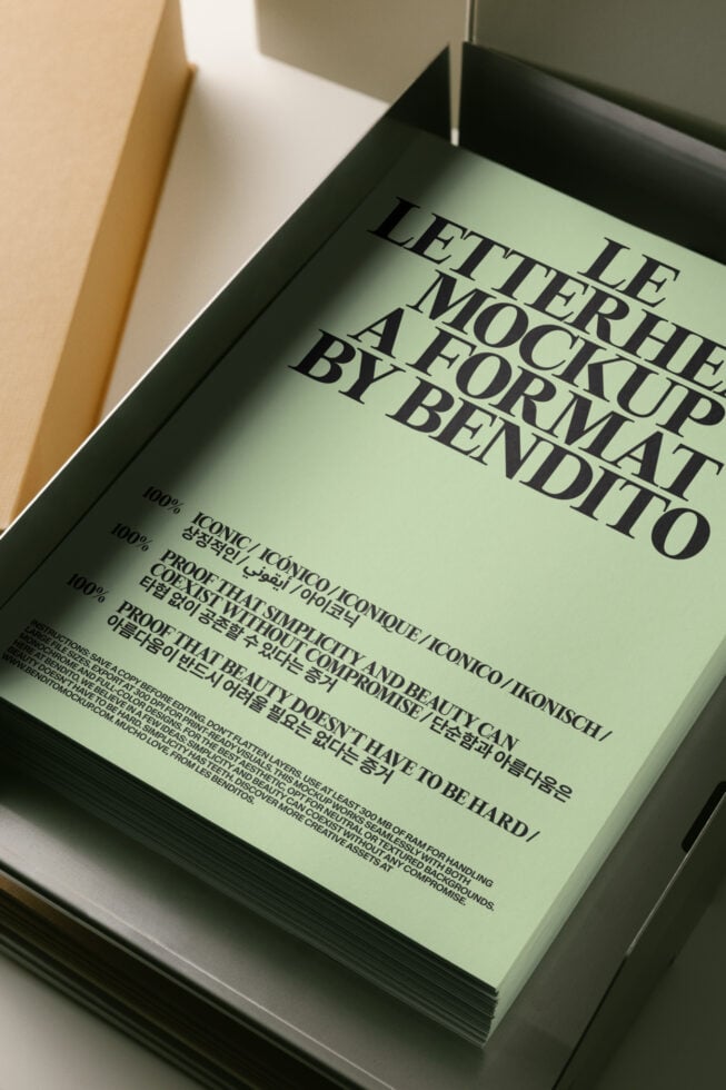 Le Letterhead LB26W29 Mockup preview 4