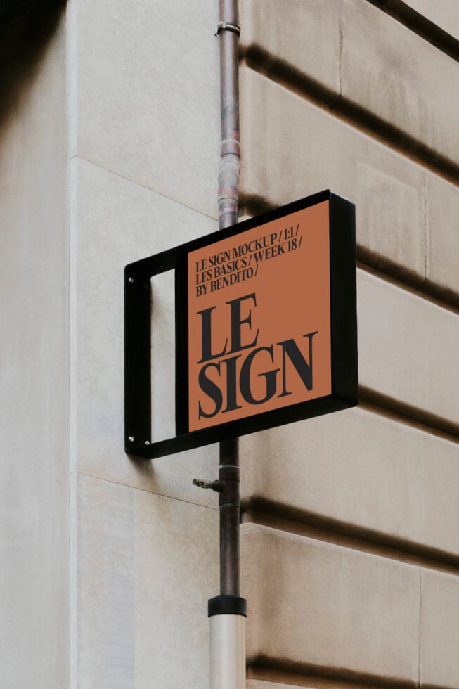Le Sign LB26W18 Mockup
