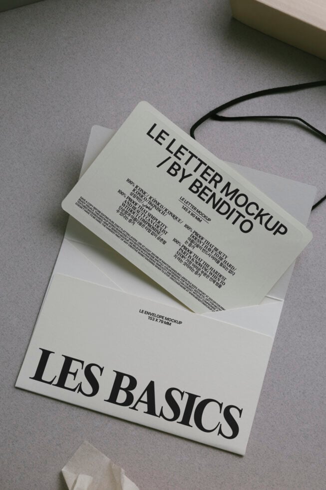 Le Envelope LB25W25 Mockup