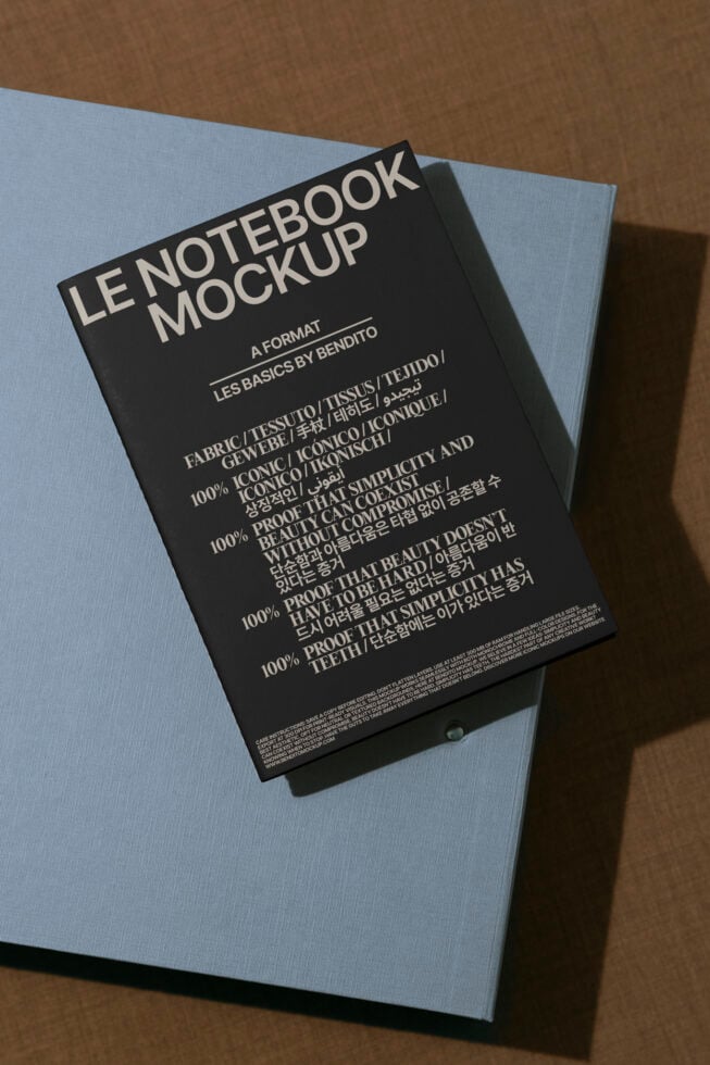 Le Notebook LB25W23 Mockup preview 4