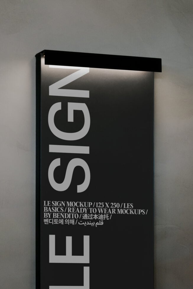 Le Sign LB26W15 Mockup