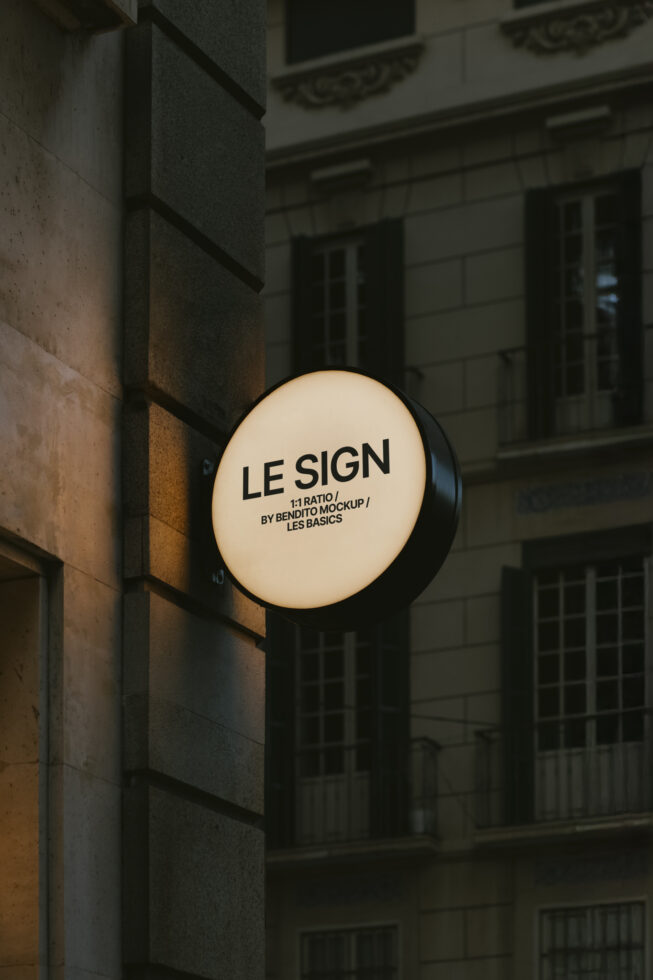 Le Sign LB25W0903 Mockup