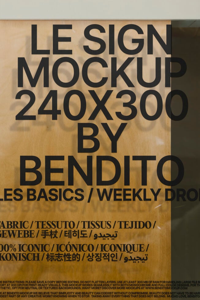 Le Sign LB25W2001 Mockup preview 4