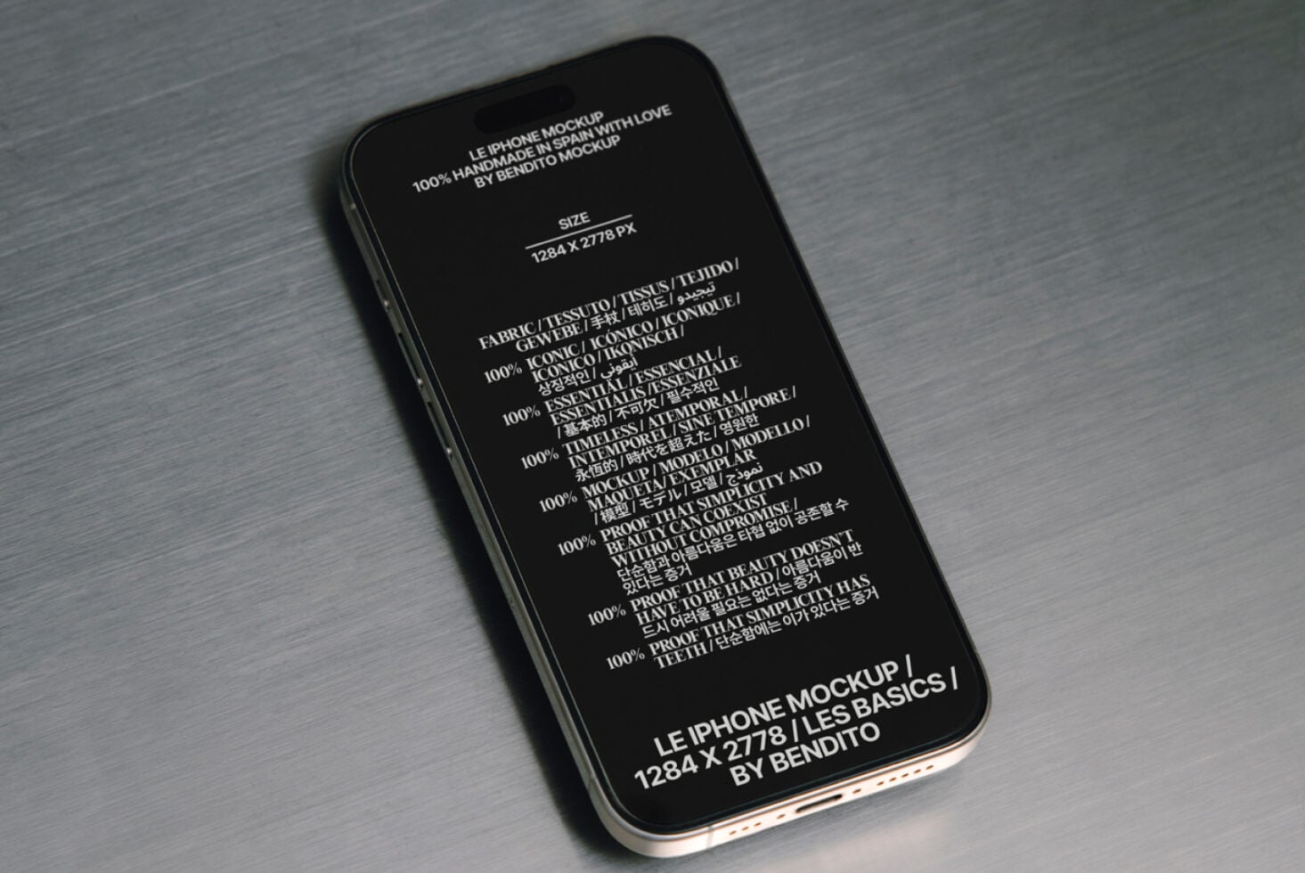 Le iPhone LB25W27 Mockup preview 2