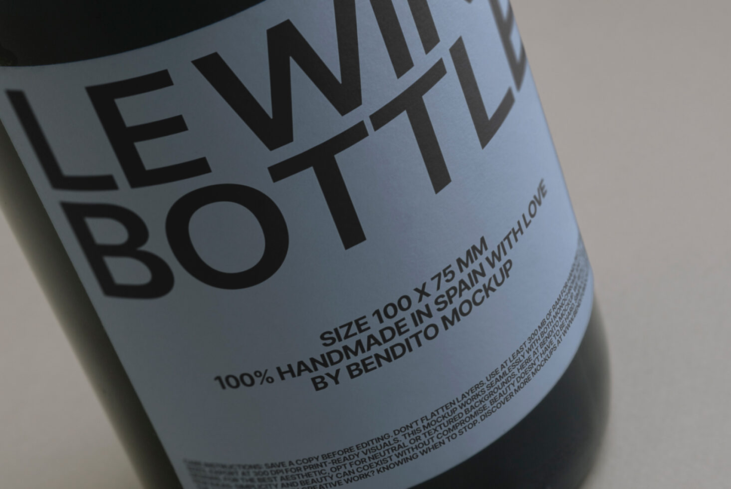 Le Wine Bottle LB25W24 Mockup preview 2