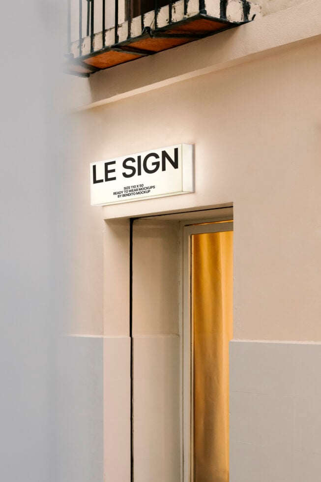 Le Sign LB25W0902 Mockup