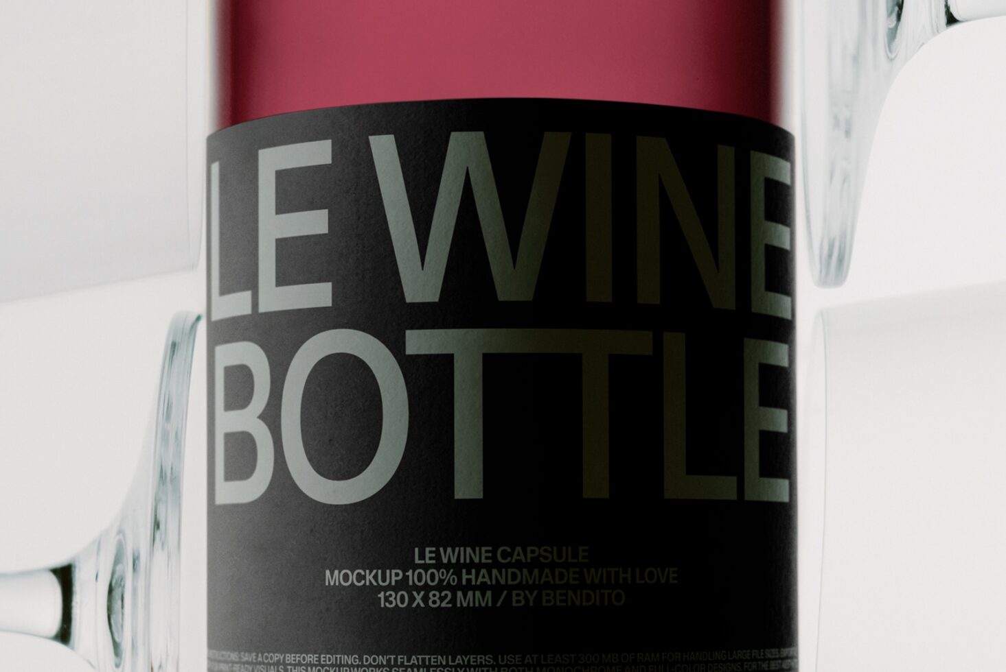 Le Wine Bottle LB26W2101 Mockup preview 2