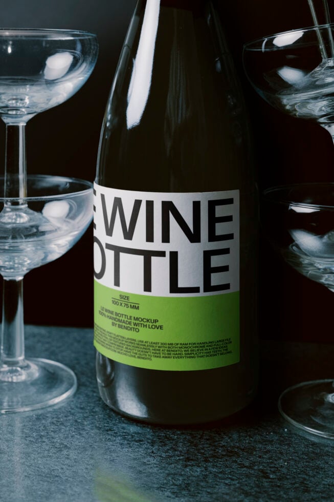 Le Wine Bottle LB26W02 Mockup preview 4