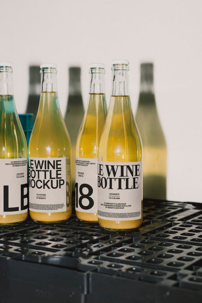 Le Wine Bottle LB25W18 Mockup