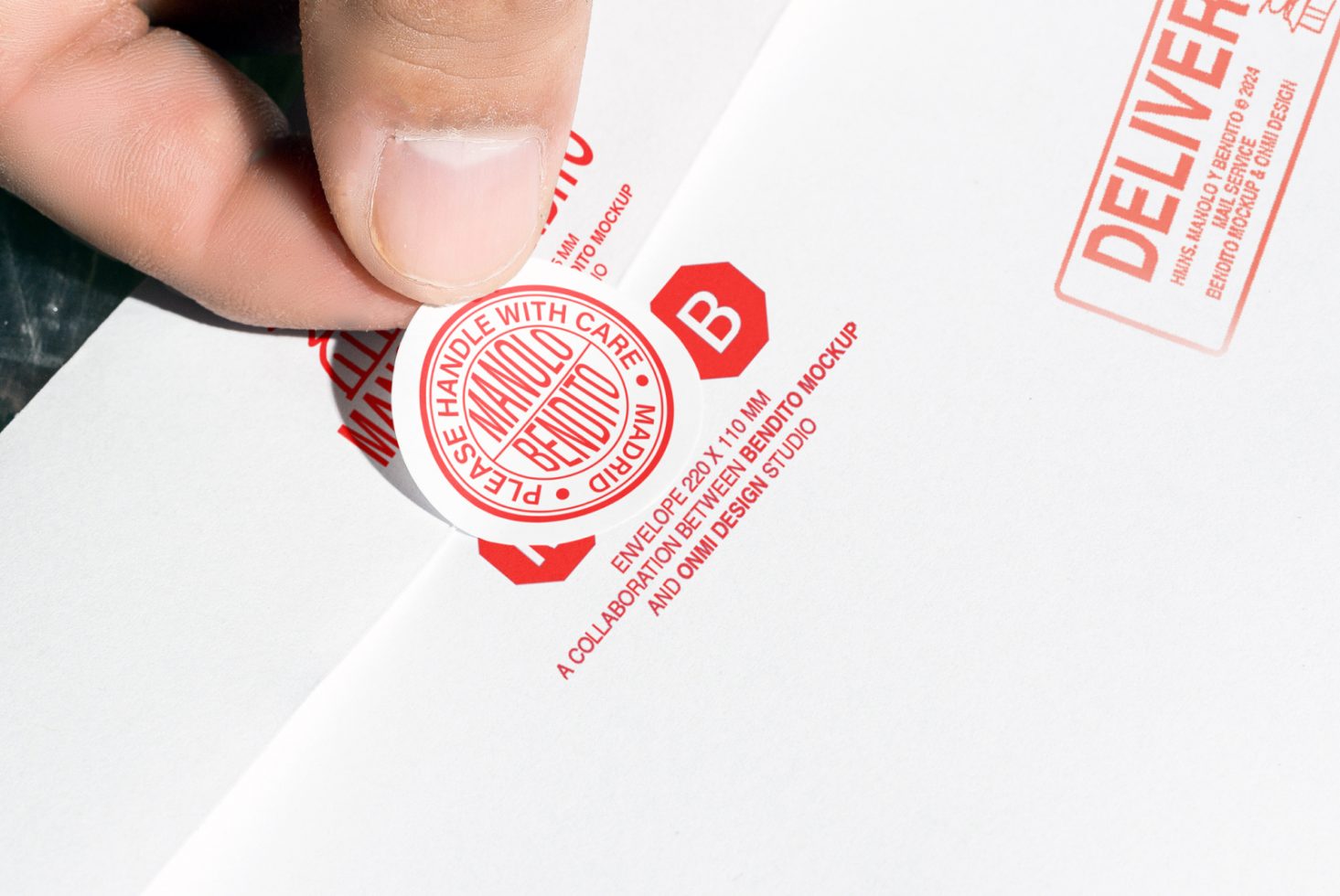 Sticker M&B02 Mockup preview 2