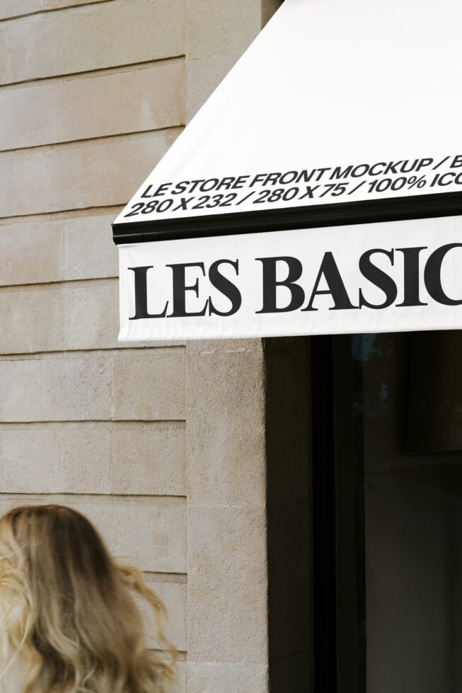 Le Store Front LB26W05 Mockup