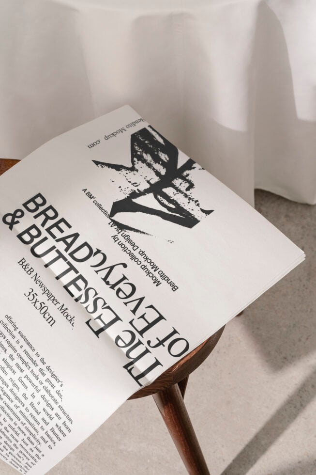 Newspaper BandB Mockup