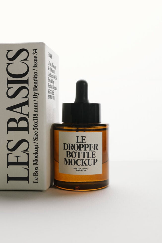 Le Dropper Bottle LB25W34 Mockup