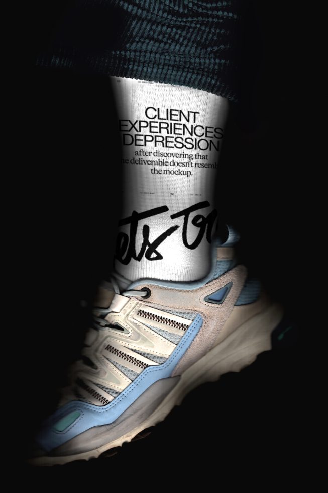 Socks OTv102 Mockup