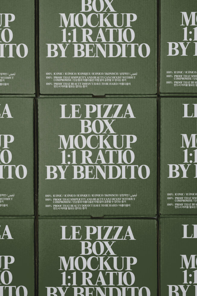 Le Pizza Box LB26W2804 Mockup preview 4