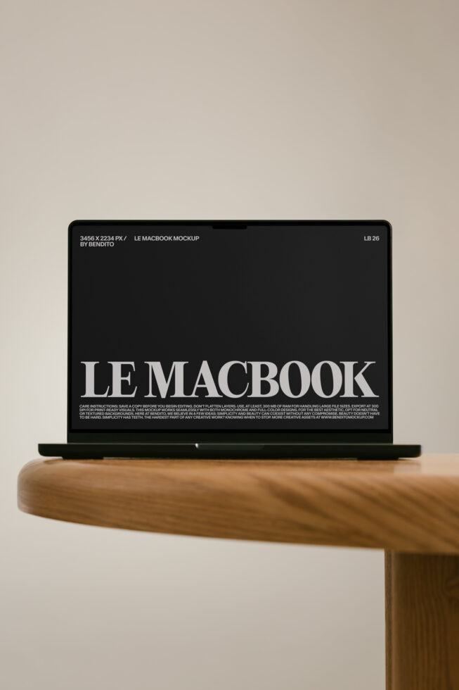 Le MacBook LB26W29 Mockup preview 4