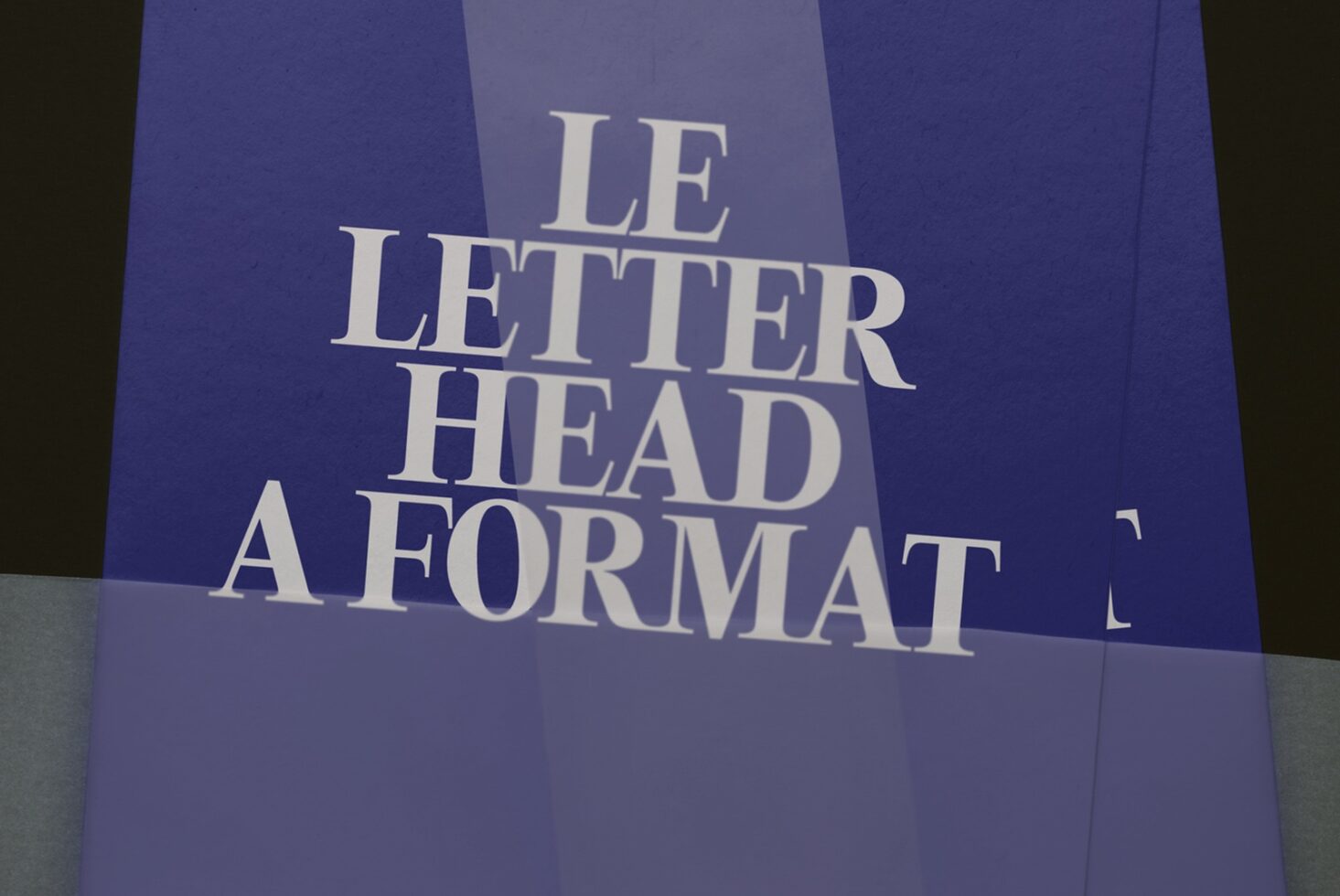 Le Letterhead LB26W30 Mockup preview 2