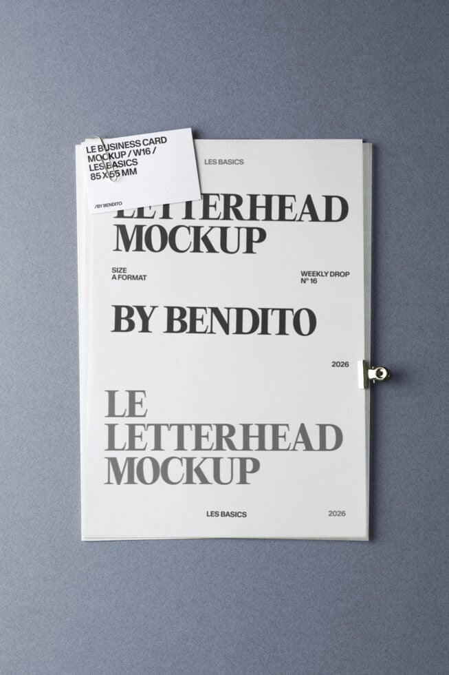 Le Stationery LB26W16 Mockup preview 4